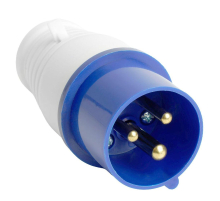 Вилка прямая ST-013 16А 220В 2P+PE IP44, PPG16-013-44, Stekker