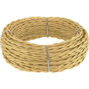 Кабель витой Werkel Ретро 3х2,5 (золотой песок) 20 м W6453347 4690389165665