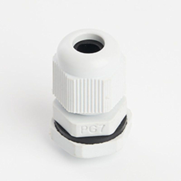 Сальник PG7 диаметр проводника 3-6,5 мм STEKKER, IP54, серый (DIY упаковка 3 шт) (без мембраны)