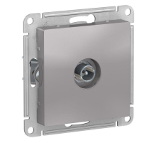 ТВ-розетка оконечная Systeme Electric AtlasDesign алюминий ATN000391
