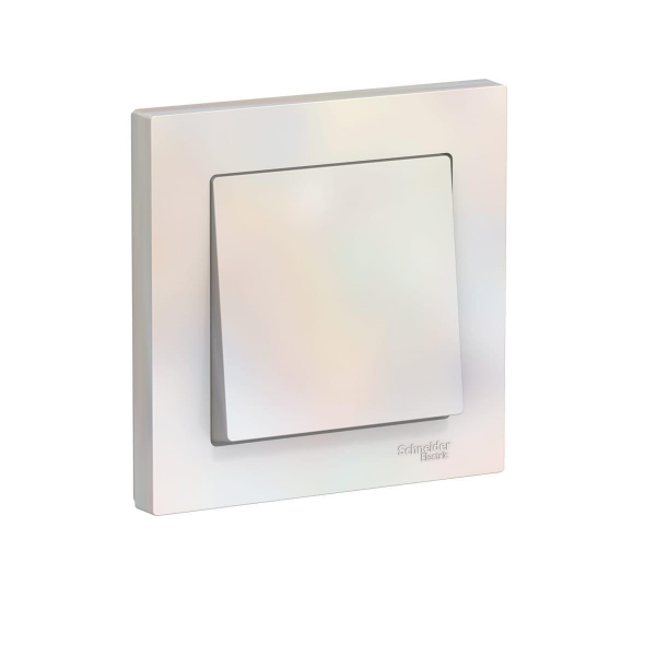 Выключатель одноклавишный Systeme Electric AtlasDesign 10A 250V жемчуг ATN000412 Выключатель одноклавишный Systeme Electric AtlasDesign 10A 250V жемчуг ATN000412