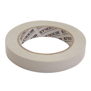 Скотч двусторонний на полипропиленовой основе Stekker INTP6-18-30 18мм*30м, прозрачный, белая подложка 39148