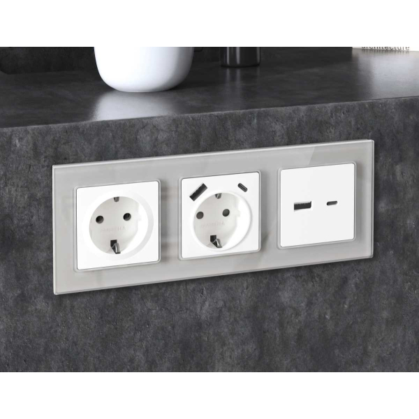 Лицевая панель розетки AMBRELLA VOLT AP1260