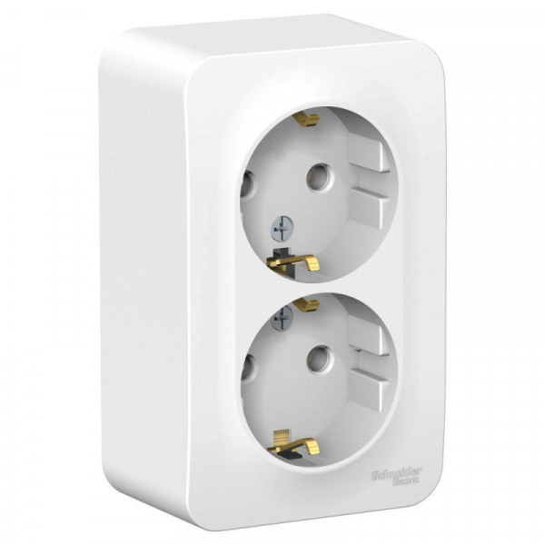 Розетка двойная 2К+З Systeme Electric Blanca 16A 250V белая BLNRA010201 Розетка двойная 2К+З Systeme Electric Blanca 16A 250V белая BLNRA010201