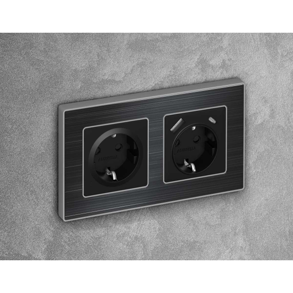 Лицевая панель розетки AMBRELLA VOLT AP8070