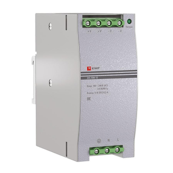 Блок питания 12В DR-75W-12 EKF PROxima dr-75w-12 Блок питания 12В DR-75W-12 EKF PROxima dr-75w-12