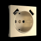 Накладка для розетки USB Werkel шампань рифленый W1179510 4690389160592
