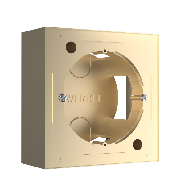 Коробка для накладного монтажа Werkel шампань W8000011 4690389170867 Коробка для накладного монтажа Werkel шампань W8000011 4690389170867