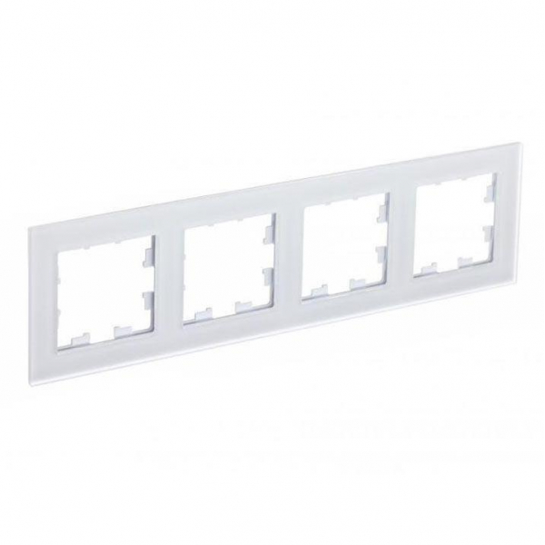 Рамка 4-постовая Systeme Electric AtlasDesign Nature белая ATN330104 Рамка 4-постовая Systeme Electric AtlasDesign Nature белая ATN330104