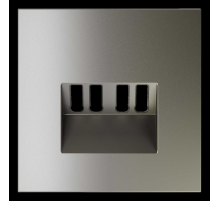 Накладка для розетки акустической 4-местной , S70 (шелк) Voltum VLS001504