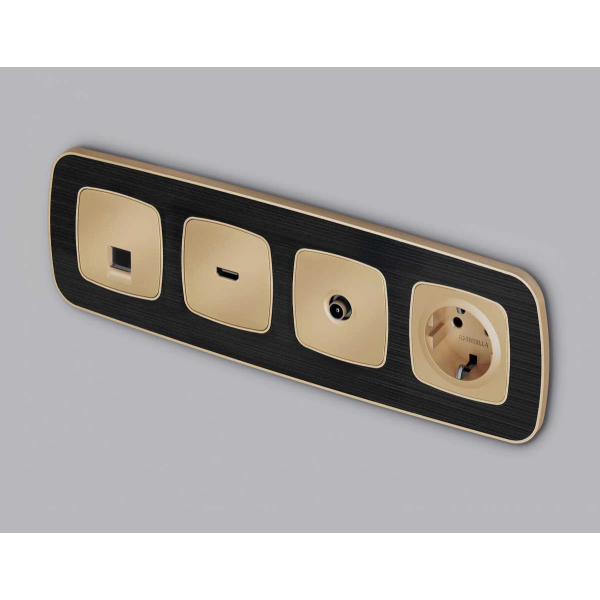 Лицевая панель розетки AMBRELLA VOLT OP6070