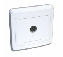 ТВ-розетка оконечная Systeme Electric Этюд белая TVC-002B