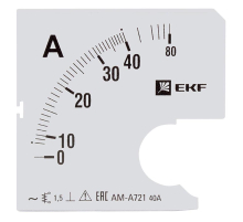 Шкала сменная для A721 40/5А-1,5 EKF PROxima s-a721-40