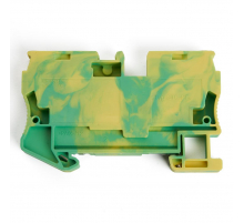 Зажим пружинный, 2-проводной проходной ЗНИ - 10,0 (JXB ST 10), желтый, зеленый STEKKER