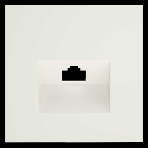 Накладка для розетки компьютерной RJ45 кат.6, S70 (хлопок) Voltum VLS001313