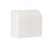 Заглушка (40х25) (4 шт) белая EKF-Plast ecw-40-25x4