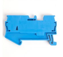 Зажим пружинный, 3-проводной проходной ЗНИ - 2,5 (JXB ST 2,5), синий STEKKER