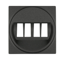 Накладка LK Studio аудио-розетки (черный бархат) 857408-1