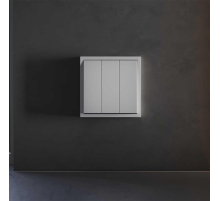 Клавиши для выключателя/переключателя трехклавишного, S70 (серый) Voltum VLS000516