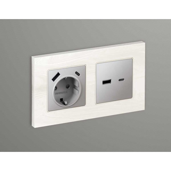 Лицевая панель розетки AMBRELLA VOLT AP5110