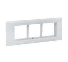 Рамка+суппорт 6 модулей (3 поста) для парапетного кабельного канала EKF C-Line sup-6-105-50