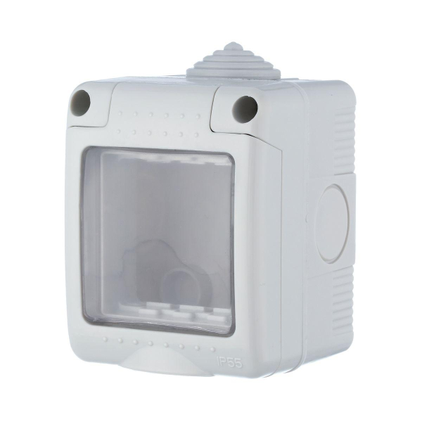 Коробка для открытого монтажа LK Studio LK45 с панелью серый 855003-1