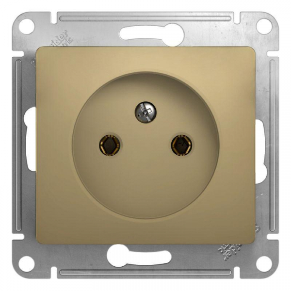 Розетка 2К Systeme Electric Glossa 16A 250V титан GSL000441 Розетка 2К Systeme Electric Glossa 16A 250V титан GSL000441
