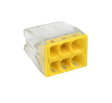 Строительно-монтажная клемма СМК 2273-246 (с пастой) 6 отверстий 0,5-2.5мм2 (50шт.) EKF PROxima plc-smk-2273-246