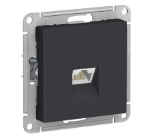 Розетка компьютерная RJ45 Systeme Electric AtlasDesign 5e кат UTP карбон ATN001083