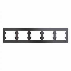 Рамка 5-постовая Systeme Electric Glossa графит GSL001305