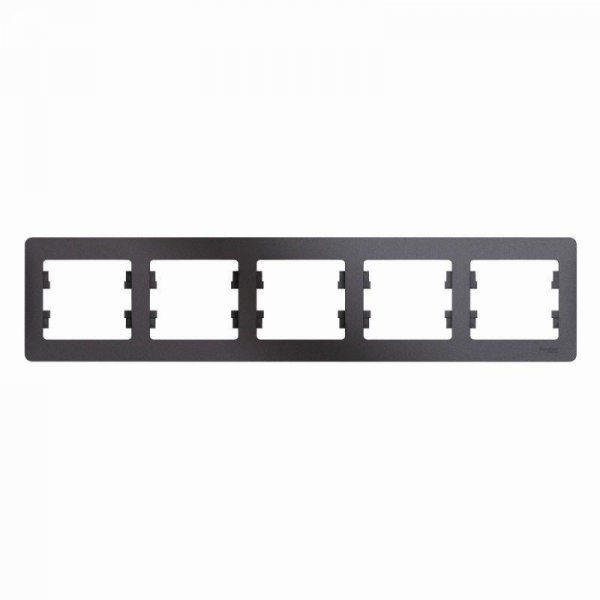 Рамка 5-постовая Systeme Electric Glossa графит GSL001305 Рамка 5-постовая Systeme Electric Glossa графит GSL001305