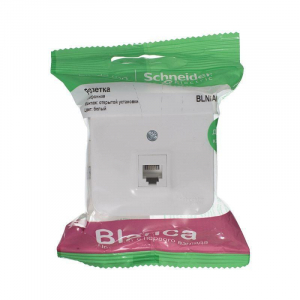 Розетка телефонная RJ11 Systeme Electric Blanca белая BLNIA011001