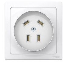 Розетка силовая 2К+З Systeme Electric Blanca 32A 440V белая BLNSR003241