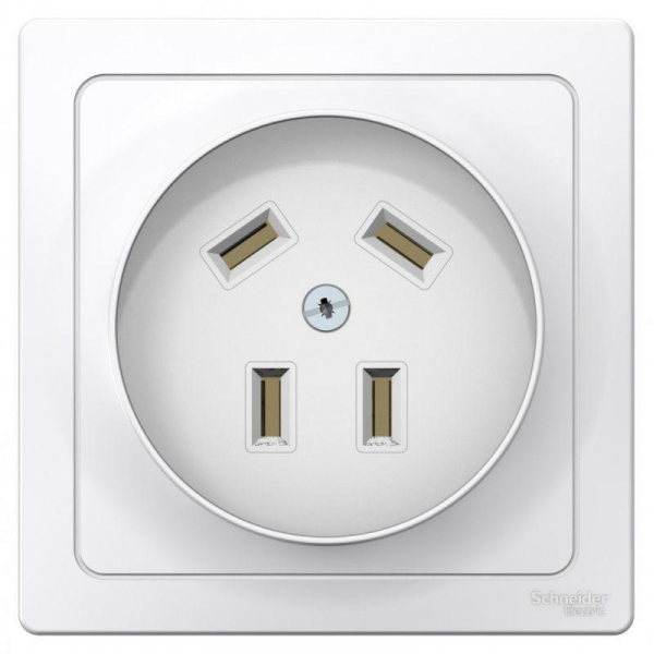 Розетка силовая 2К+З Systeme Electric Blanca 32A 440V белая BLNSR003241 Розетка силовая 2К+З Systeme Electric Blanca 32A 440V белая BLNSR003241