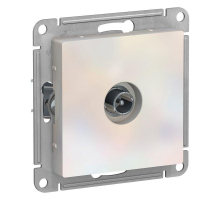 ТВ-розетка оконечная Systeme Electric AtlasDesign жемчужная ATN000491