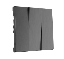 Набор клавиш для выключателя трехклавишного Werkel графит рифленый W1139004 4690389158506