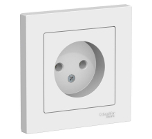 Розетка 2К Systeme Electric AtlasDesign 16A 250V белая ATN000140