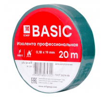 Изолента класс А (0,18х19мм) (20м.) зеленая EKF Basic plc-iz-a-g