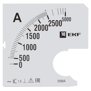 Шкала сменная для A961 2500/5А-1,5 EKF PROxima s-a961-2500