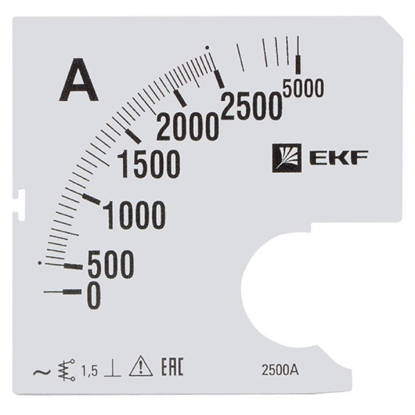 Шкала сменная для A961 2500/5А-1,5 EKF PROxima s-a961-2500