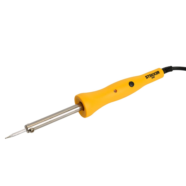 Паяльник 30W с кнопкой вкл., нихромовый нагреватель, долговечное жало, 230В PLE201- 30 49799