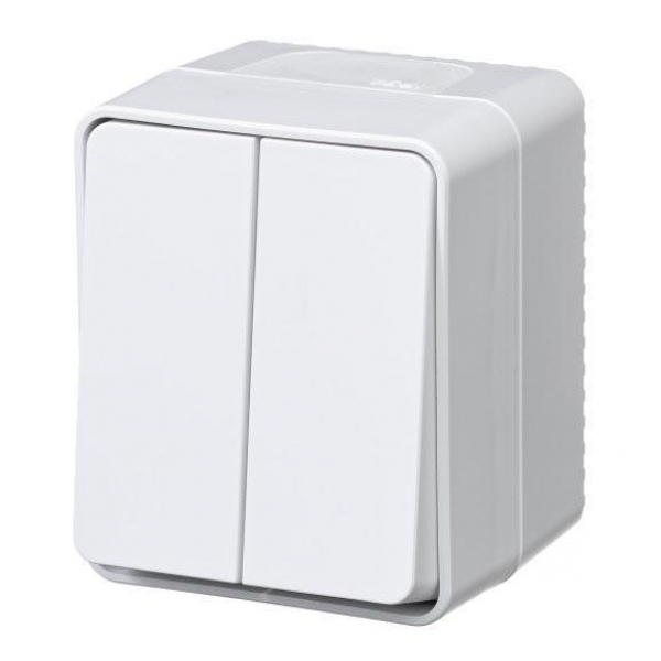 Выключатель двухклавишный Systeme Electric AtlasDesign 10A 250V белый ATN540151 Выключатель двухклавишный Systeme Electric AtlasDesign 10A 250V белый ATN540151