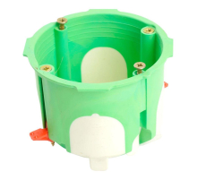 Подрозетник двухкомпонентный 68x55 мм для всех типов стен, зеленый (GE40421-R) EBX30-03-03 50229