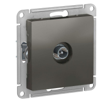 ТВ-розетка оконечная Systeme Electric AtlasDesign сталь ATN000991