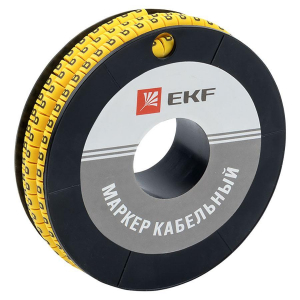 Маркер кабельный 4,0 мм2 'B' (500 шт.) (ЕС-2) EKF PROxima plc-KM-4-B