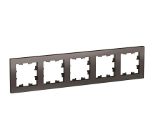 Рамка 5-постовая Systeme Electric AtlasDesign мокко ATN000605