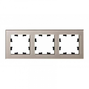 Рамка 3-постовая Systeme Electric AtlasDesign Nature шампань ATN320503