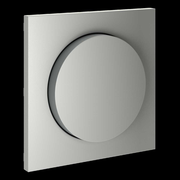 Накладка для светорегулятора поворотно-нажимного S70 (сталь) Voltum VLS002005