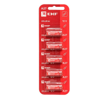 Алкалиновая батарейка типа А27 для сигнализаций блистер 5шт. EKF A27-BL5