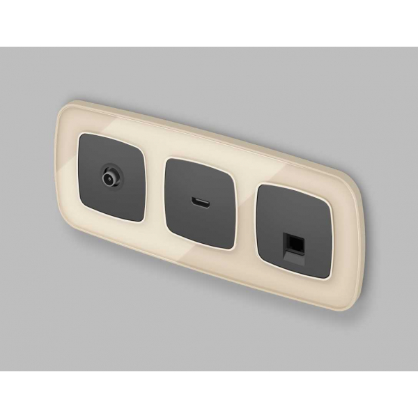 Лицевая панель розетки AMBRELLA VOLT OP9120